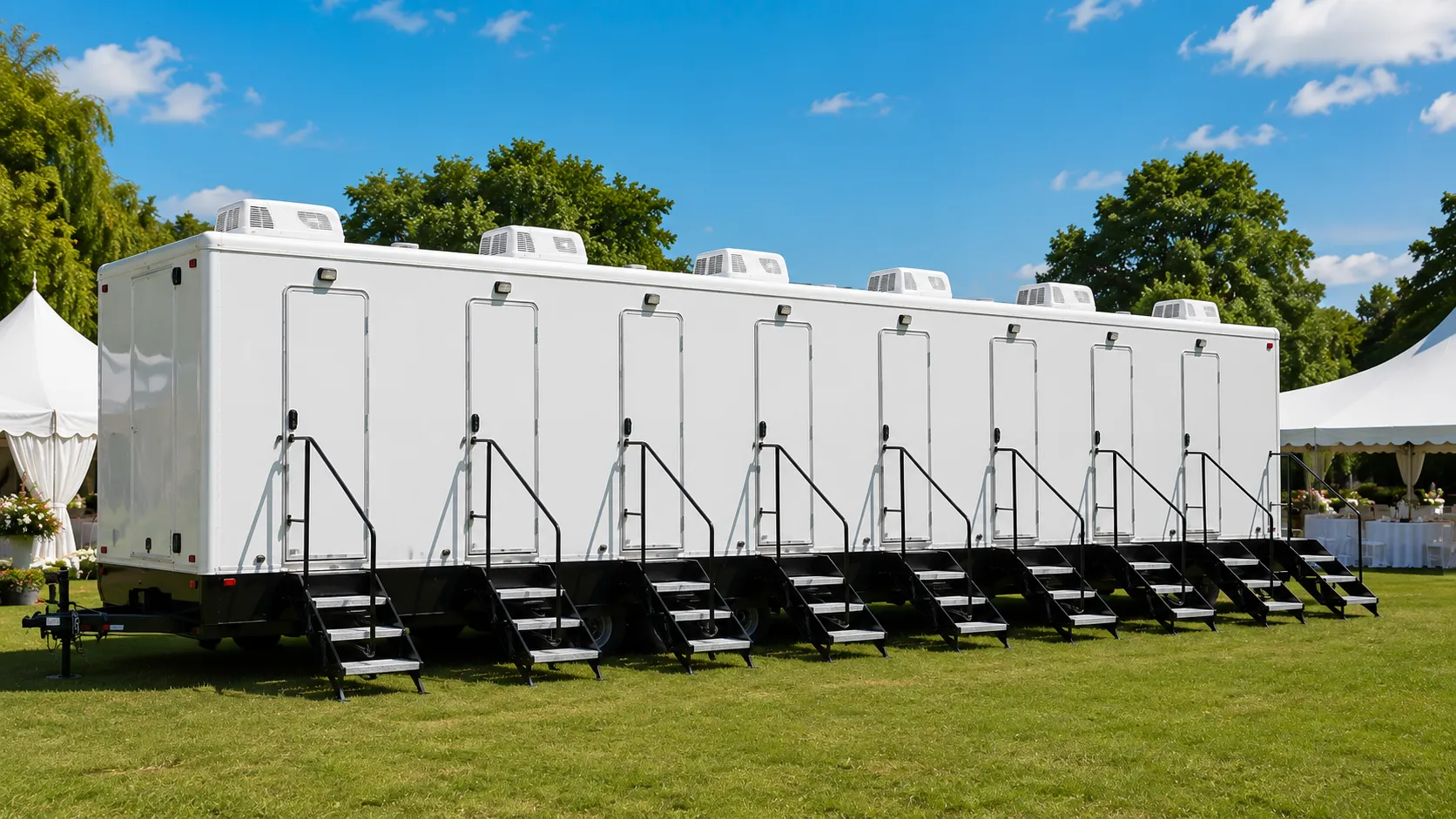 8 Stall Restroom Trailer in Vallejo, CA