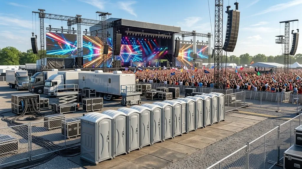 Concert Restroom Rental in Vallejo, CA