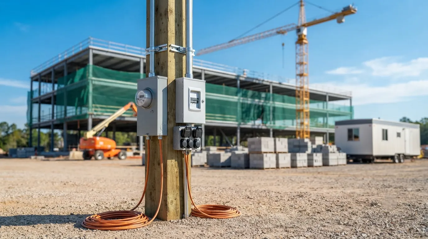 Temporary Power Pole in Vallejo, CA